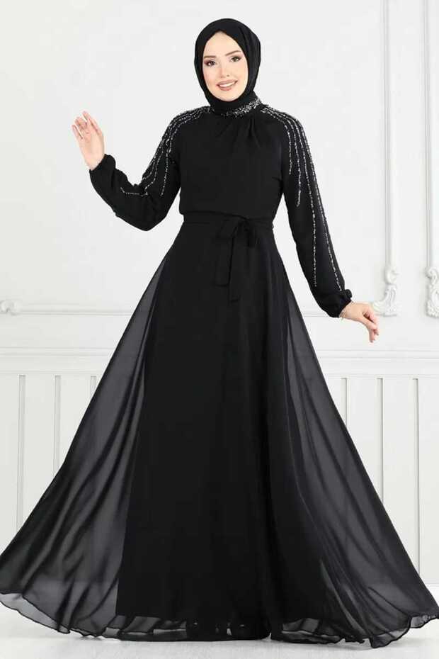 Kolları İşlemeli Abiye - 3