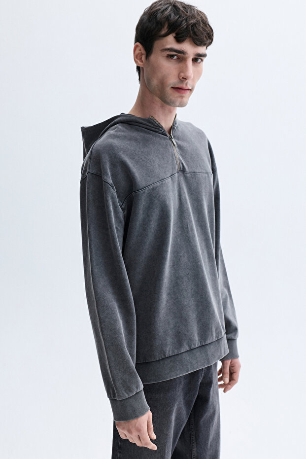 OVERSIZE KAPÜŞONLU SWEATSHIRT - 1