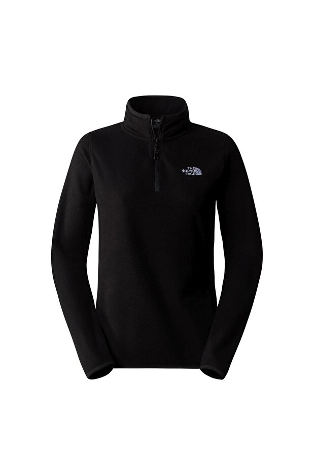 W 100 Glacier Women's Half Zip Fleece Nf0A855M4H01 Black-Xl