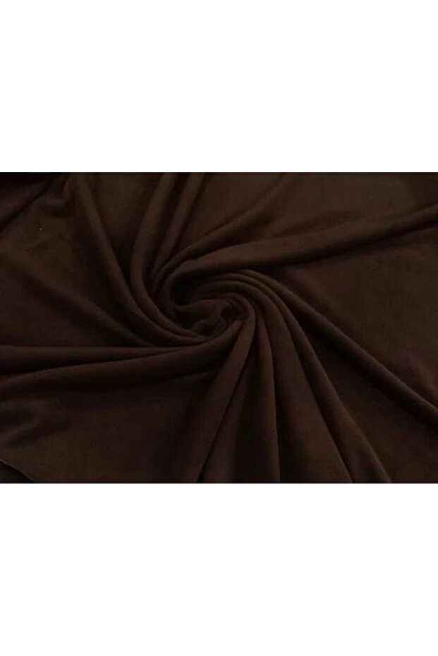 Dark Brown Universal Quality Non-Pilling Thick Fleece Fabric Width 180cm (1 Piece=1 Meter)