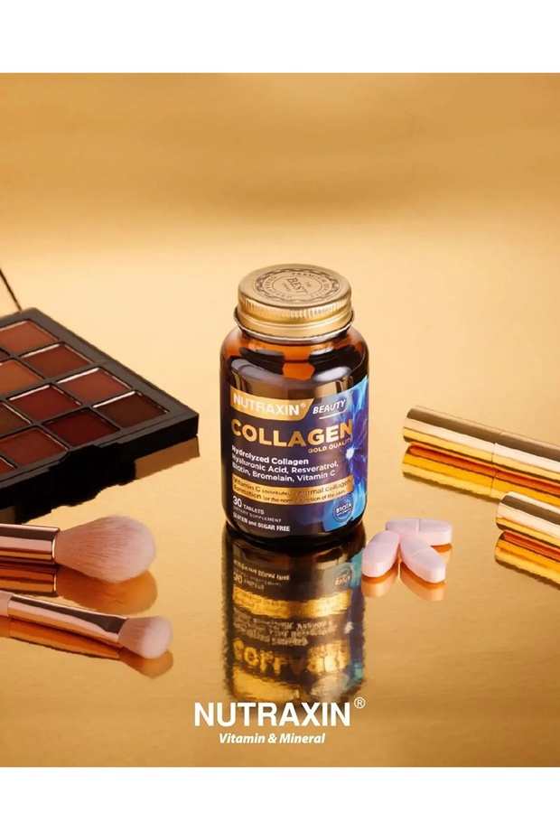 Hydrolyzed Collagen 1050 Mg 30 Tablets Type1 Type3 Resveratrol Bromelain Biotin Hyaluronic Acid Zinc - 5