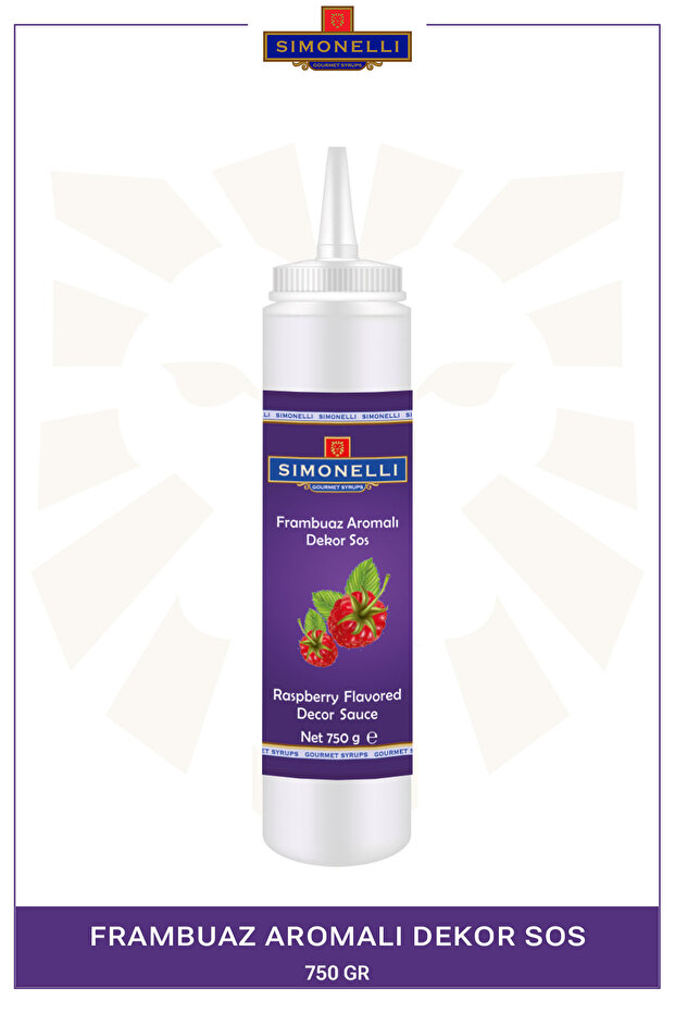Dekor Sos Frambuaz Aromalı 750Gr