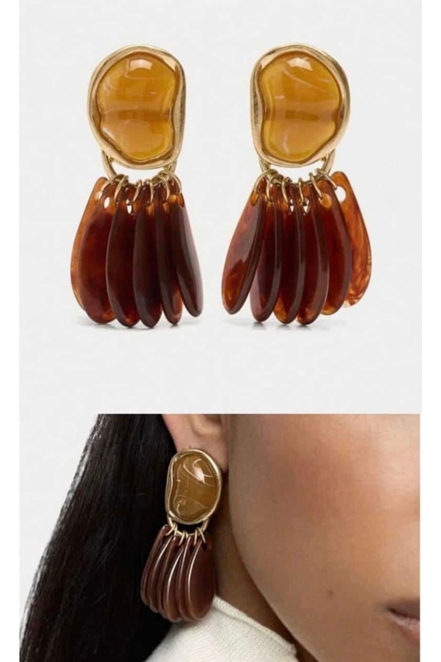 Çelik Leaf MNG Küpe - 2