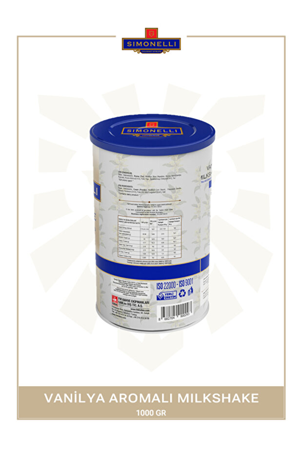 Milkshake| Vanilyalı |1000 gr | - 3
