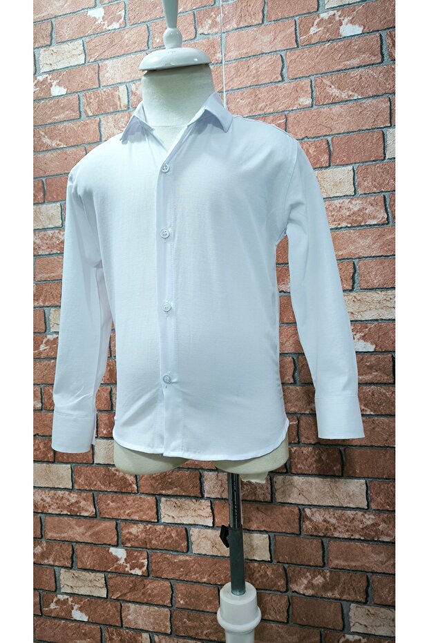 Çocuk Gömlek Beyaz - 3