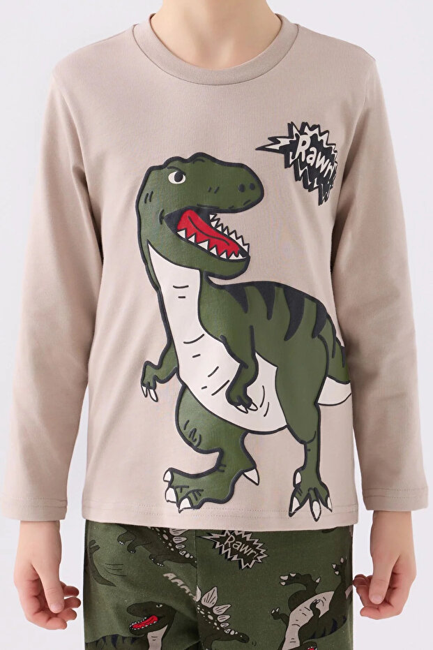 Boy's double set - sand - 3