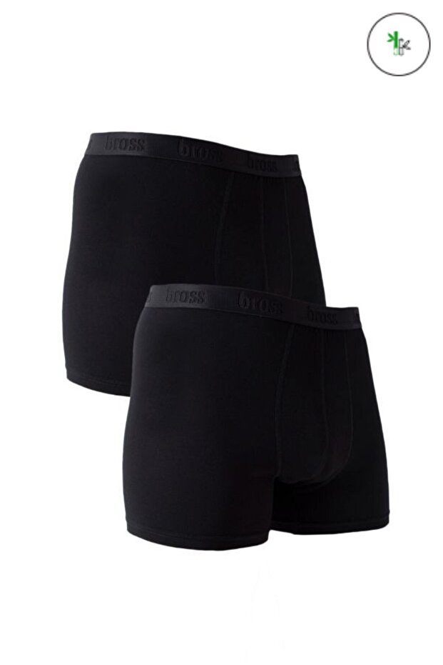 2li Siyah Bambu Erkek Boxer 1426 - 1