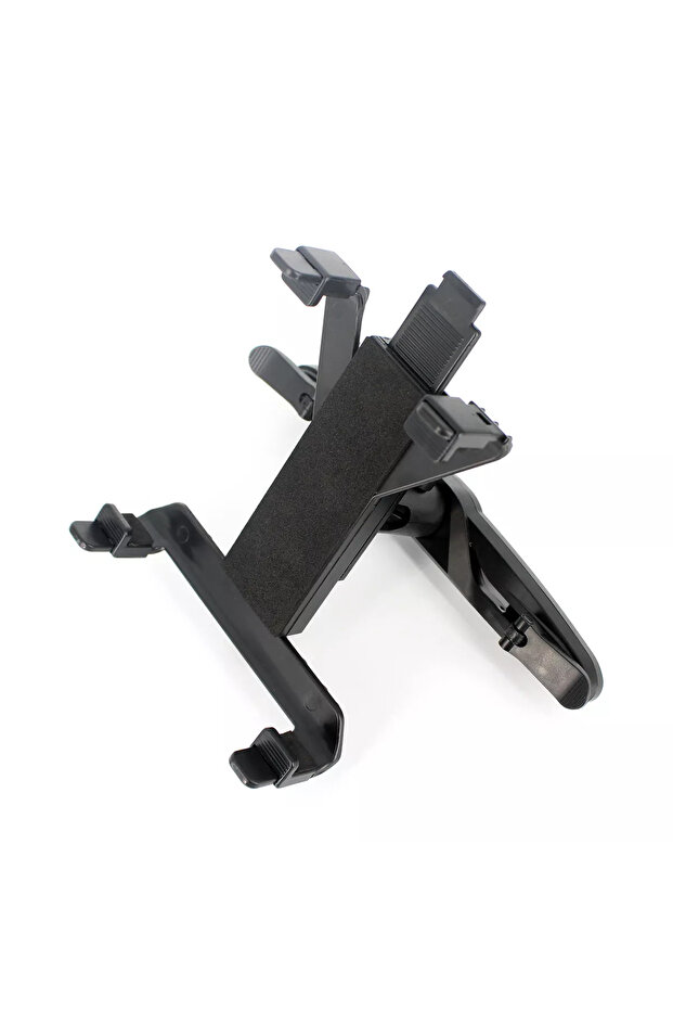 Universal tablet holder with headrest mounting system - 1