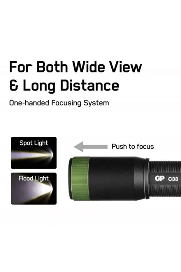 LED flashlight C33 black 150lm 2x AA - 4