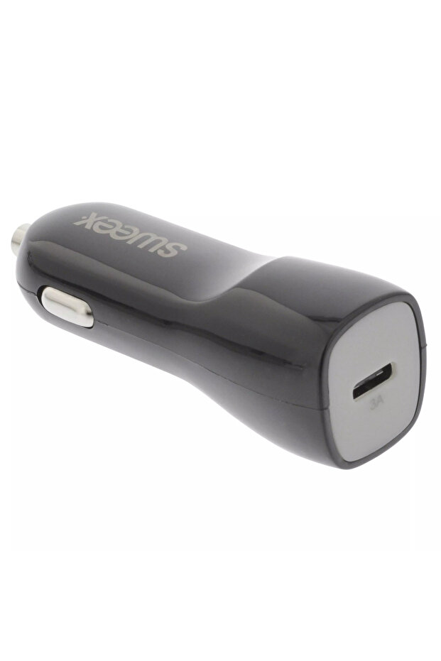 Incarcator auto USB Type C 3A negru - 2