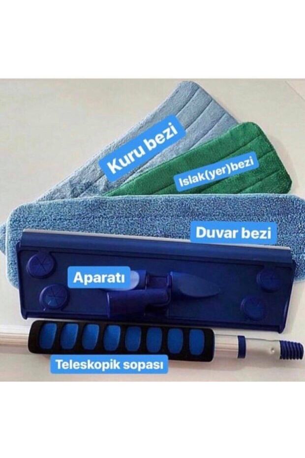 Mikrofiber Mop Teleskopik 3'lü Set - 2