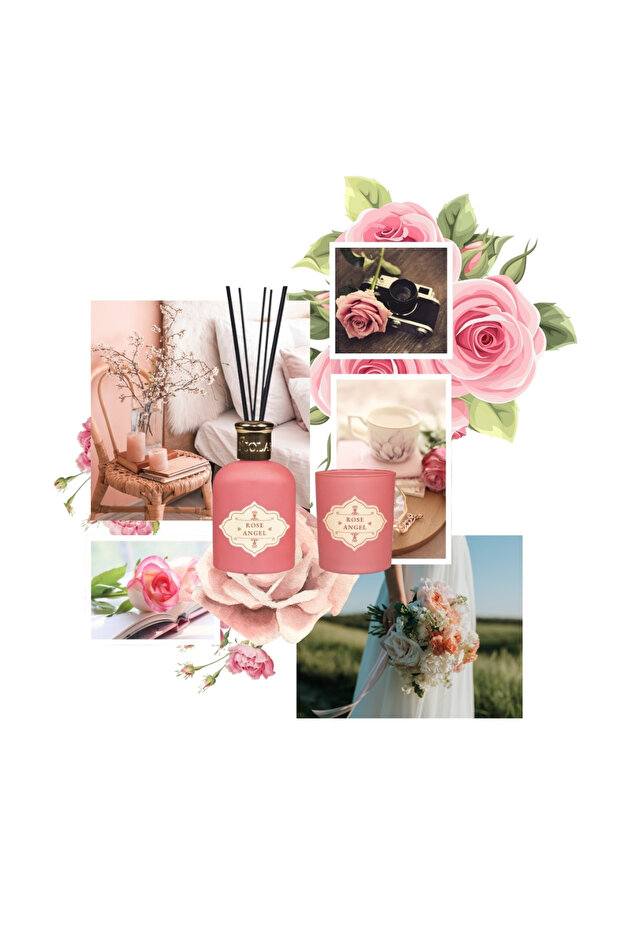 Yılbaşı Özel Rose Angel Mum Diffuser Set - 2