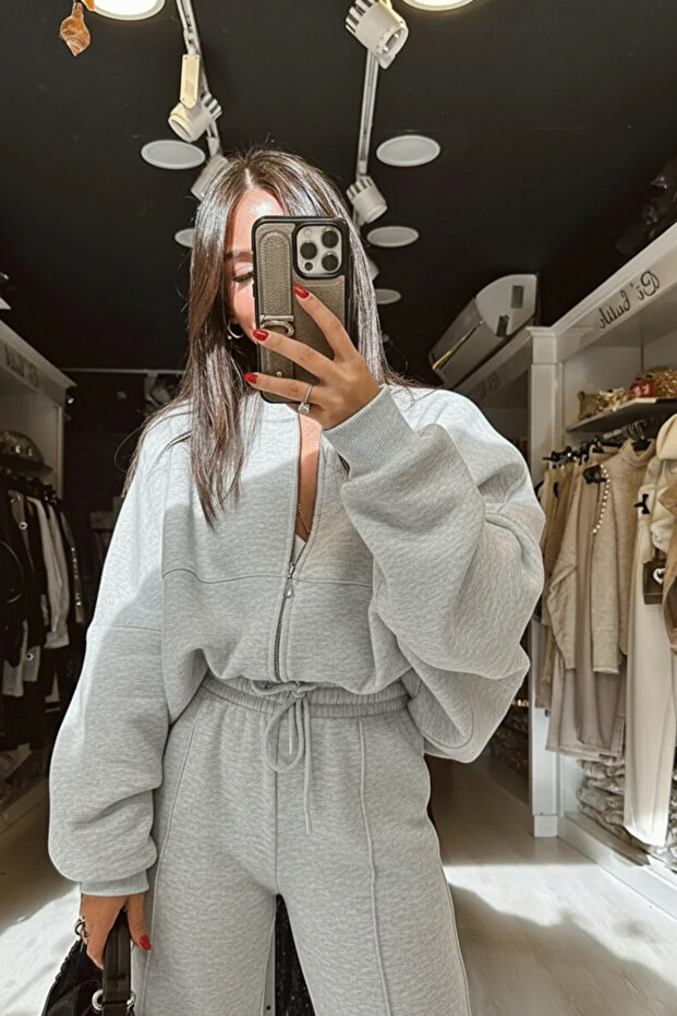 WOMEN'S 3-THREAD BOMBER JACKET TRACKSUIT SET