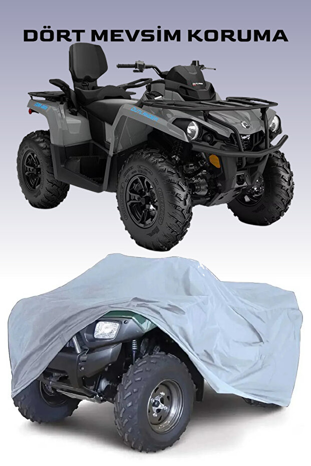 Can-Am L Max DPS 450 ATV علامة تجارية مقاومة للماء - رمادي