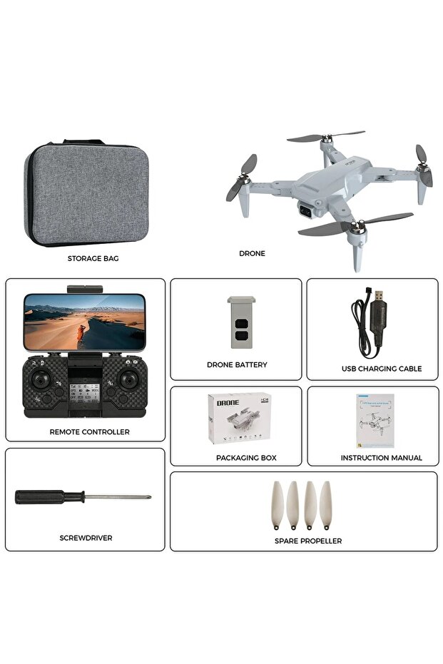 LH-X68G Pro Drone Multi-Function Aircraft Hd Camera Gps - 2