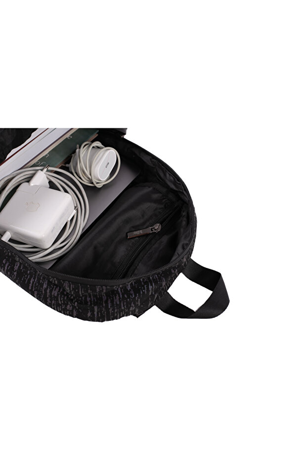 Atom Foldable Reflective Backpack, 41x30x13 cm, Black - 7