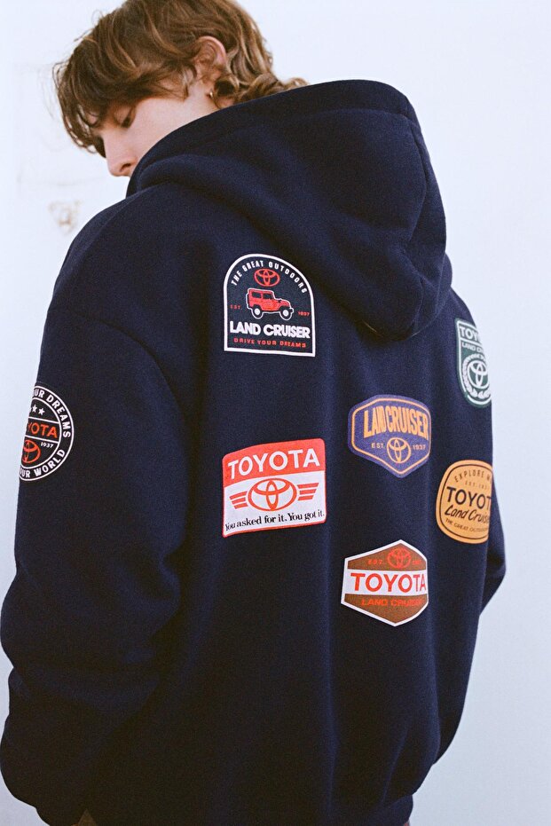 Toyota Fermuarlı Kapüşonlu Sweatshirt - 4