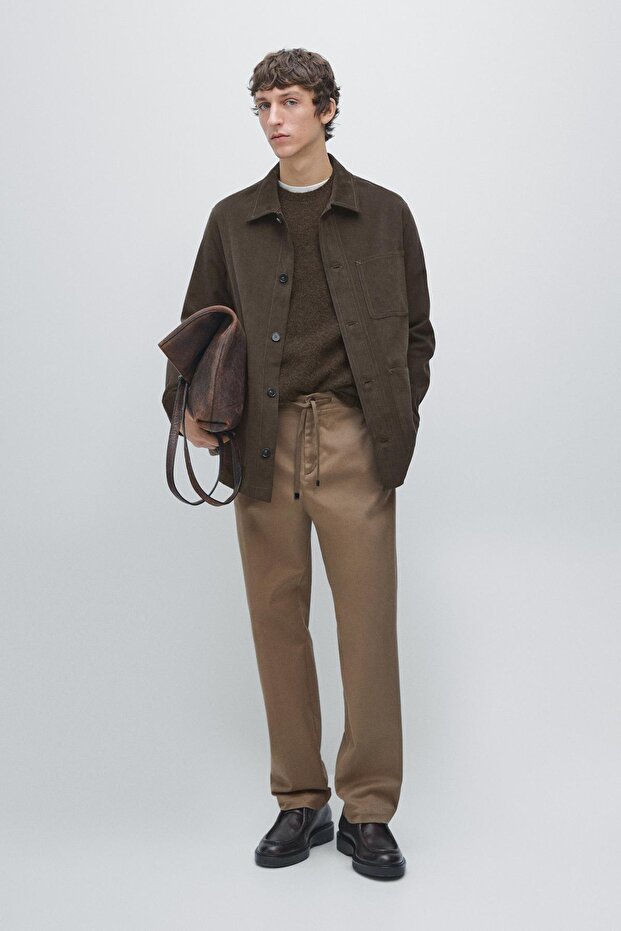 Fitilli cepli gömlek ceket - 1