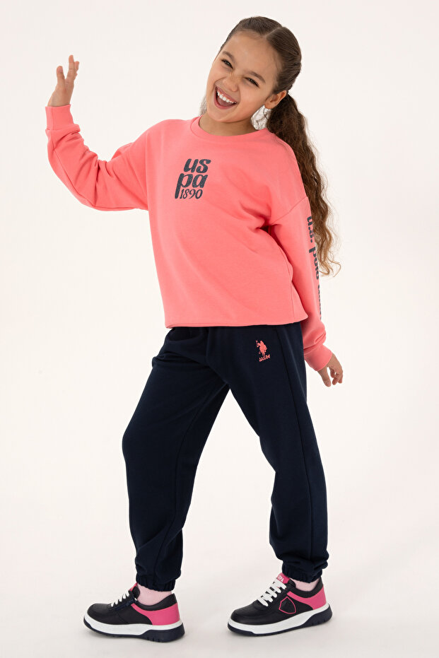 Girl's Neon Pink Tracksuit Set 50318954-Vr105
