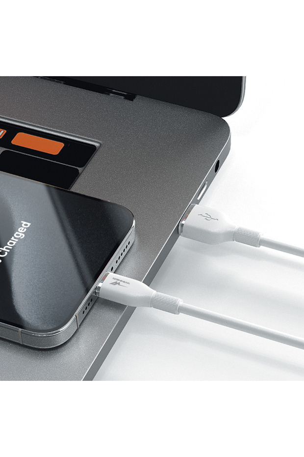 Silicone USB Charging and Data Cable - Lightning - 3