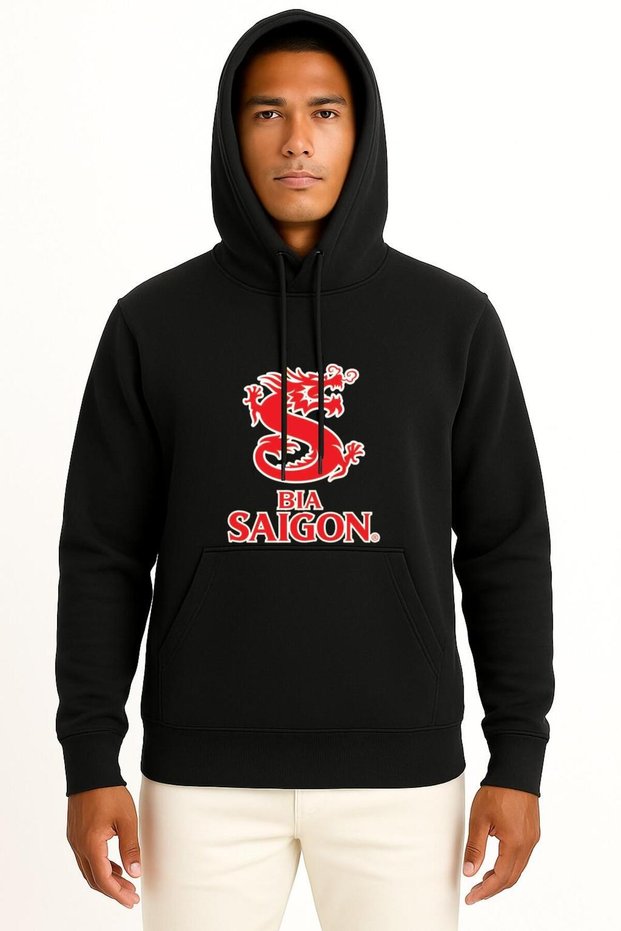 Hooded Ho Chi Minh Saigon Beer Chest Design Unisex Sweatshirt