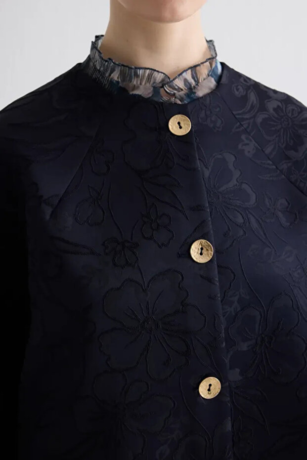 Jakar Kaftan - Lacivert - 4