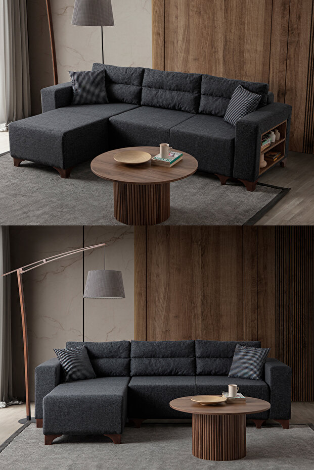 Tloft Mini Modüler Köşe Takımı Antrasit - 2