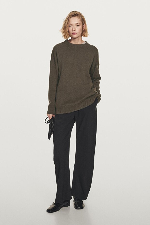 %100 kaşmir oversize triko kazak - 2