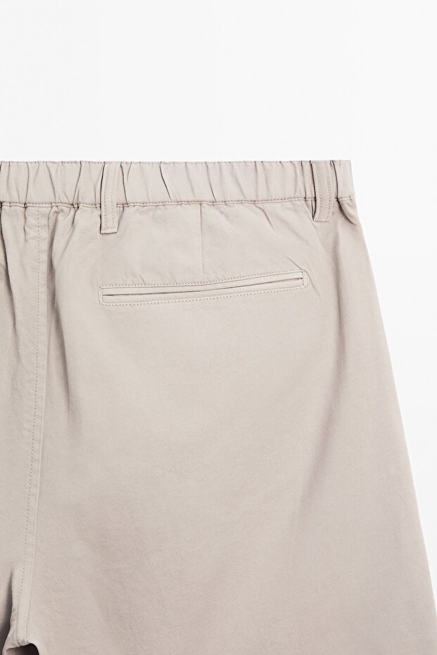 Pamuklu keten yarı jogger bermuda şort - 7