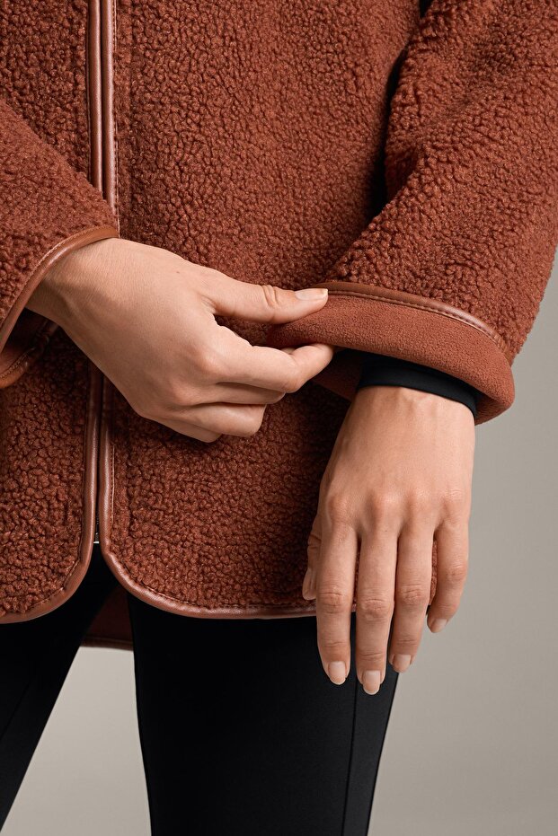 Oversize suni yün ceket - 4