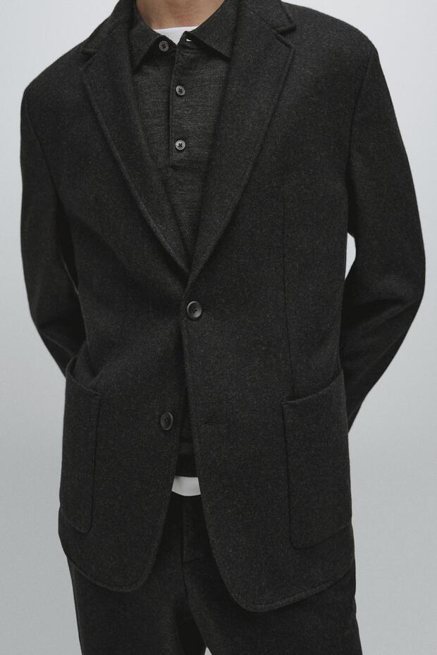 Yün klasik blazer - 4