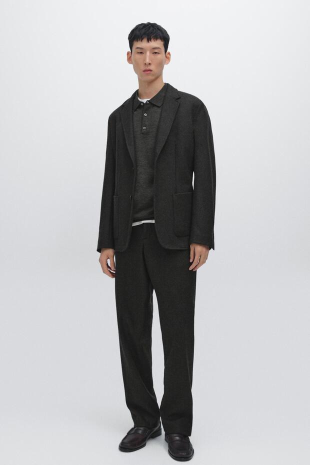 Yün klasik blazer - 1