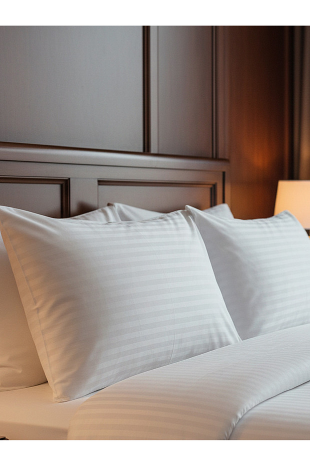 100% Cotton Satin Luxury Hotel Series Pair of Pillowcases