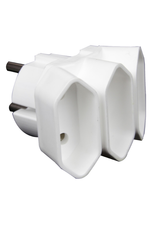 Three-Pin Adapter Plug - Plug Type Flat Plug - 1