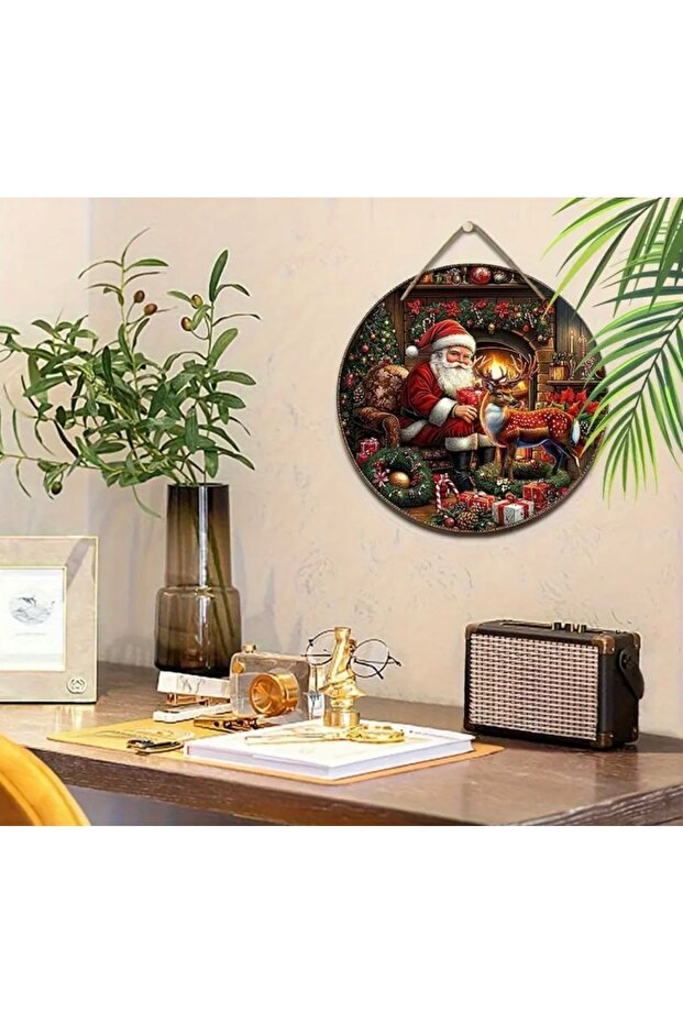 Noel Baba 2D Kapı Duvar Süsü - 2