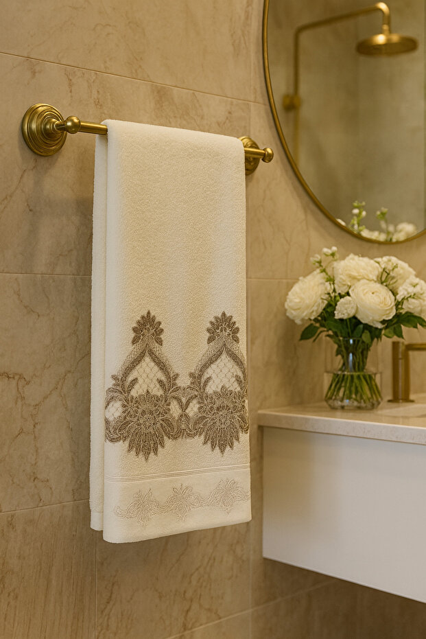 Sultani Velvet Towel Cream 50&90