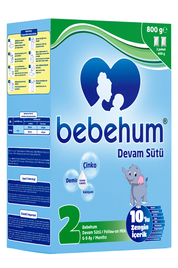 Bebehum 2 Devam Sütü 800 Gr 6-9 Ay - 1