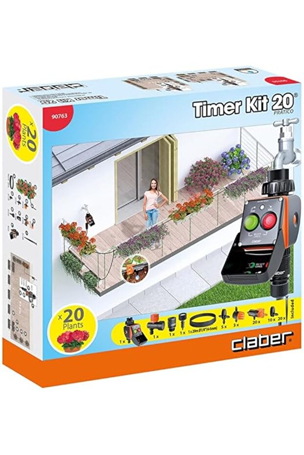 90763 نظام الري بالتنقيط Tımer Kıt 20 Pratıco كامل - 4