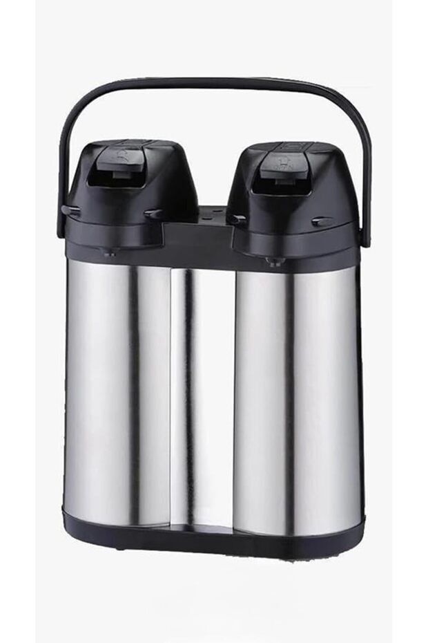 1240XL İkili Çelik Termos Çiftli 1.9 + 1.9 Lt Çay Su Termosu - 1