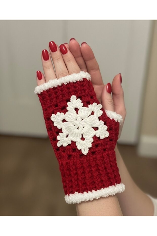 Örgü Eldiven *Kar Tanesi - 2