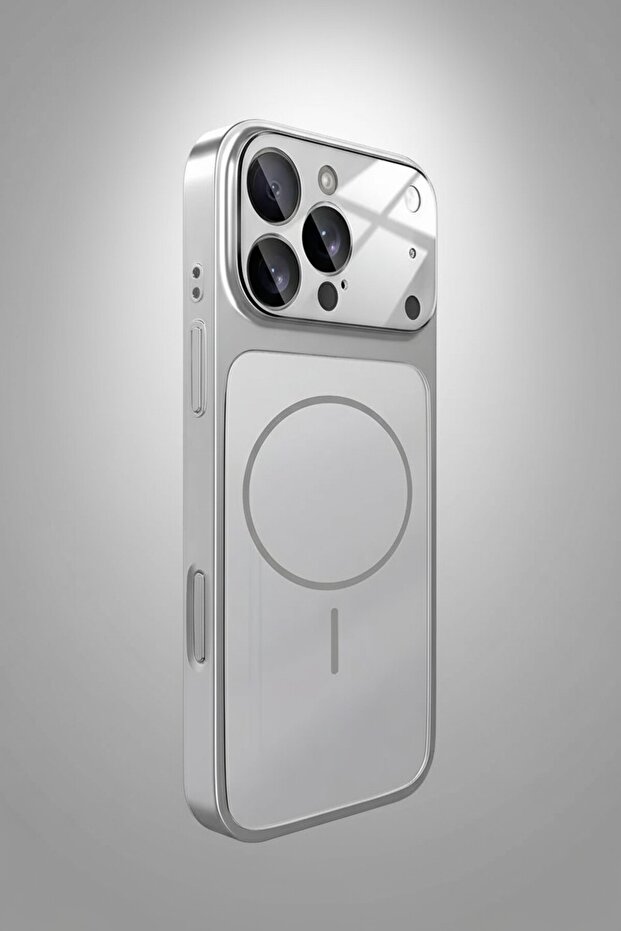 جراب متوافق مع هاتف Apple iPhone 15 Pro Max بتصميم 17 Pro Max مع Magsafe وحماية الكاميرا