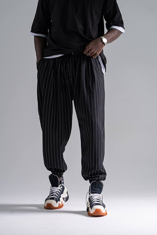 Patterned Shalwar with Elastic Waist - 1