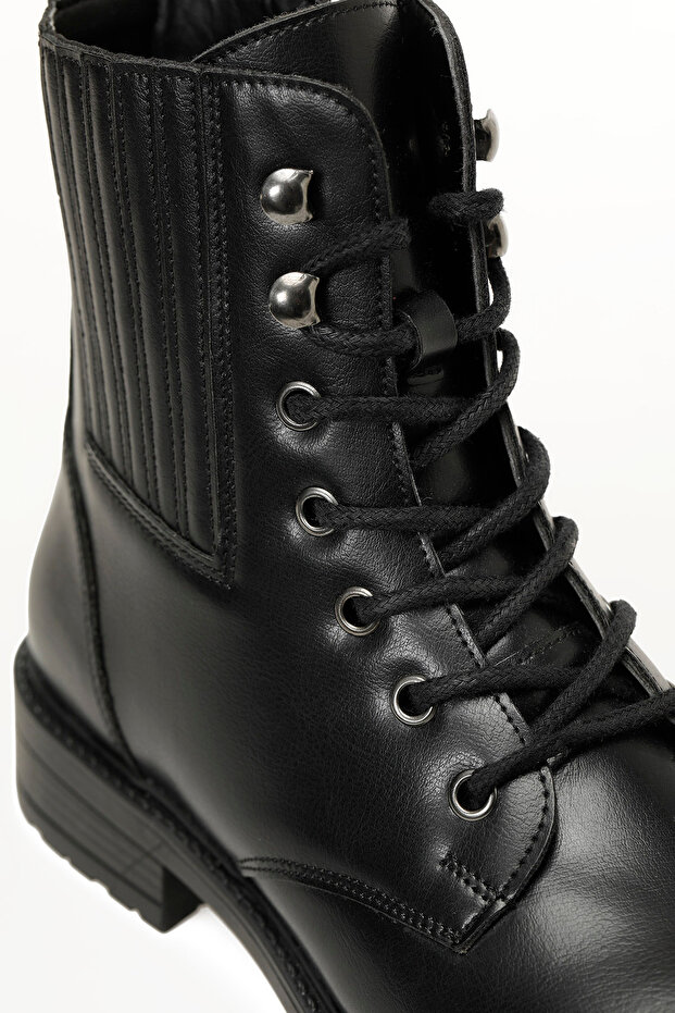 324075.Z 5PR Siyah Kadın Düz Bot - 7