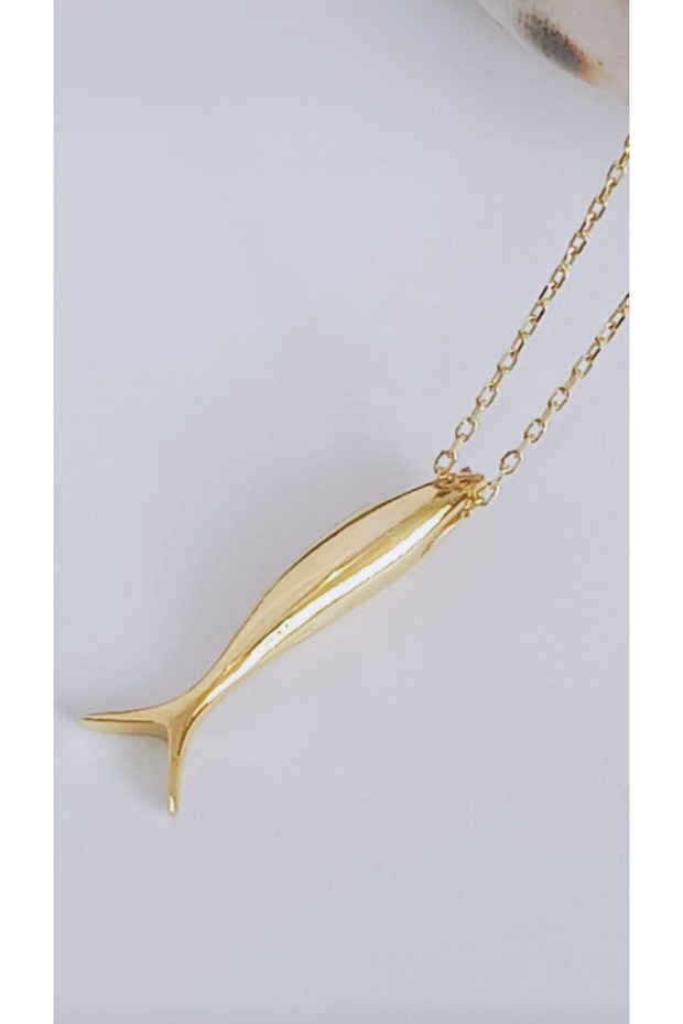 Balık Kolye 925 Ayar - 4