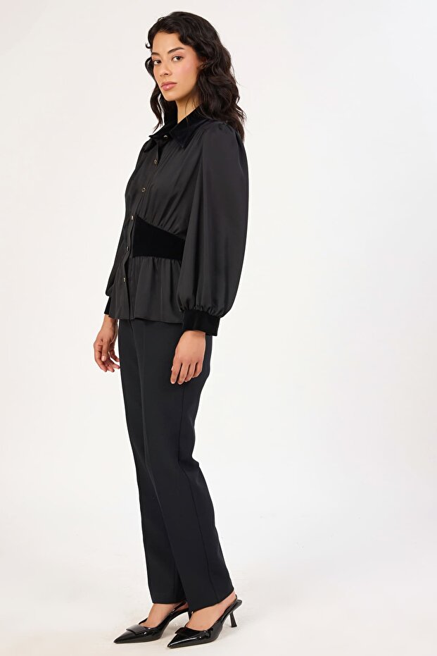 Krep saten gömlek - 3