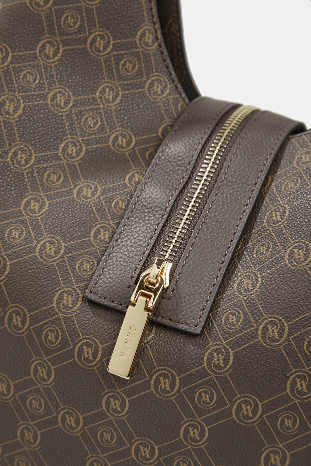 KAHVE MONOGRAM ÇANTA - 4