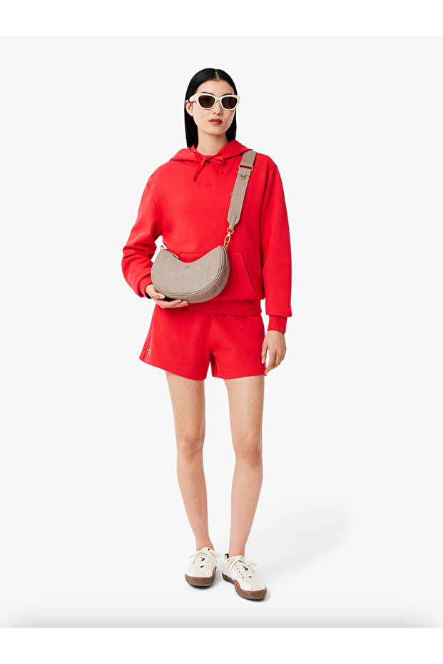 Maheki Embossed Leather Half Moon Purse - 6