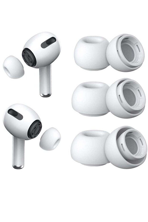 3 Pairs Replacement Ear Tips for Airpods Pro, with Storage Box, S/M/L