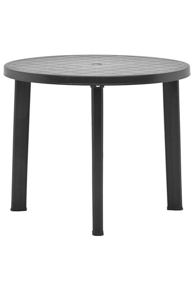 Garden Table Anthracite 89 cm Plastic
