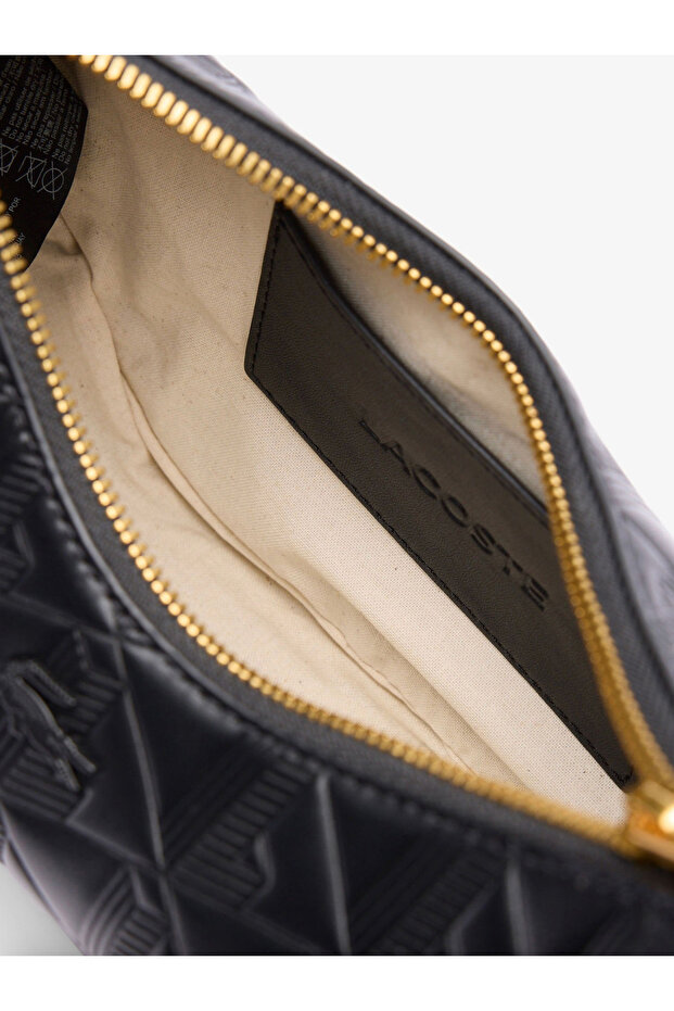 Maheki Embossed Leather Half Moon Purse - 5